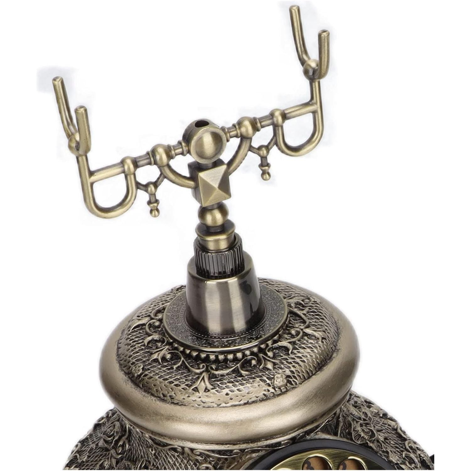 Antique Telephone, Classic European Retro Landline Telephone with Phone Line, Redialing Functions Old Fashioned Antique Phone for Home Coffee Shop Bar (Bronze)