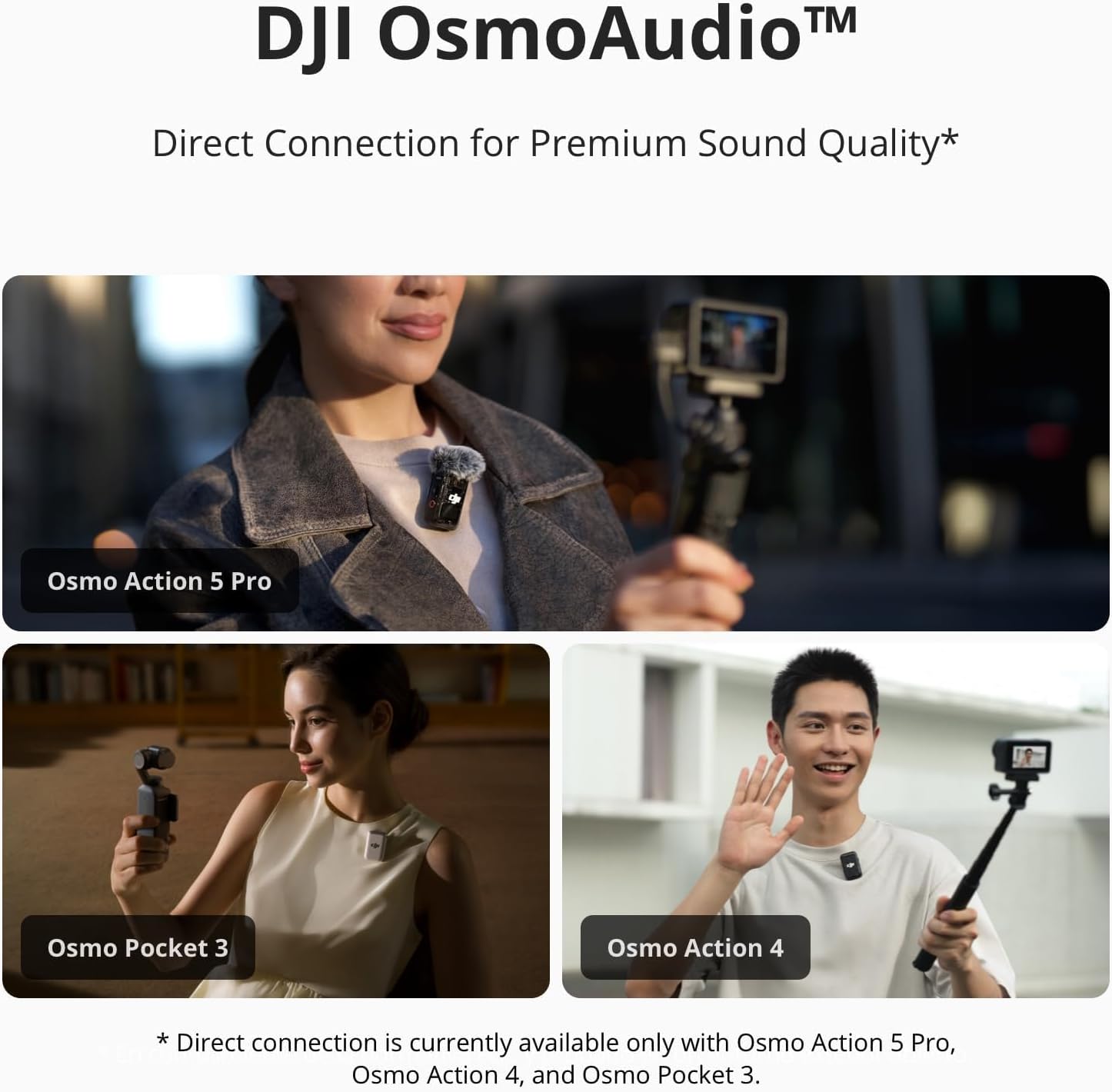 DJI Mic 2 (2 TX + 1 RX + Charging Case), Wireless Microphone, Intelligent Noise Cancelling, 32-bit Float Internal Recording, 250m (820 ft.)