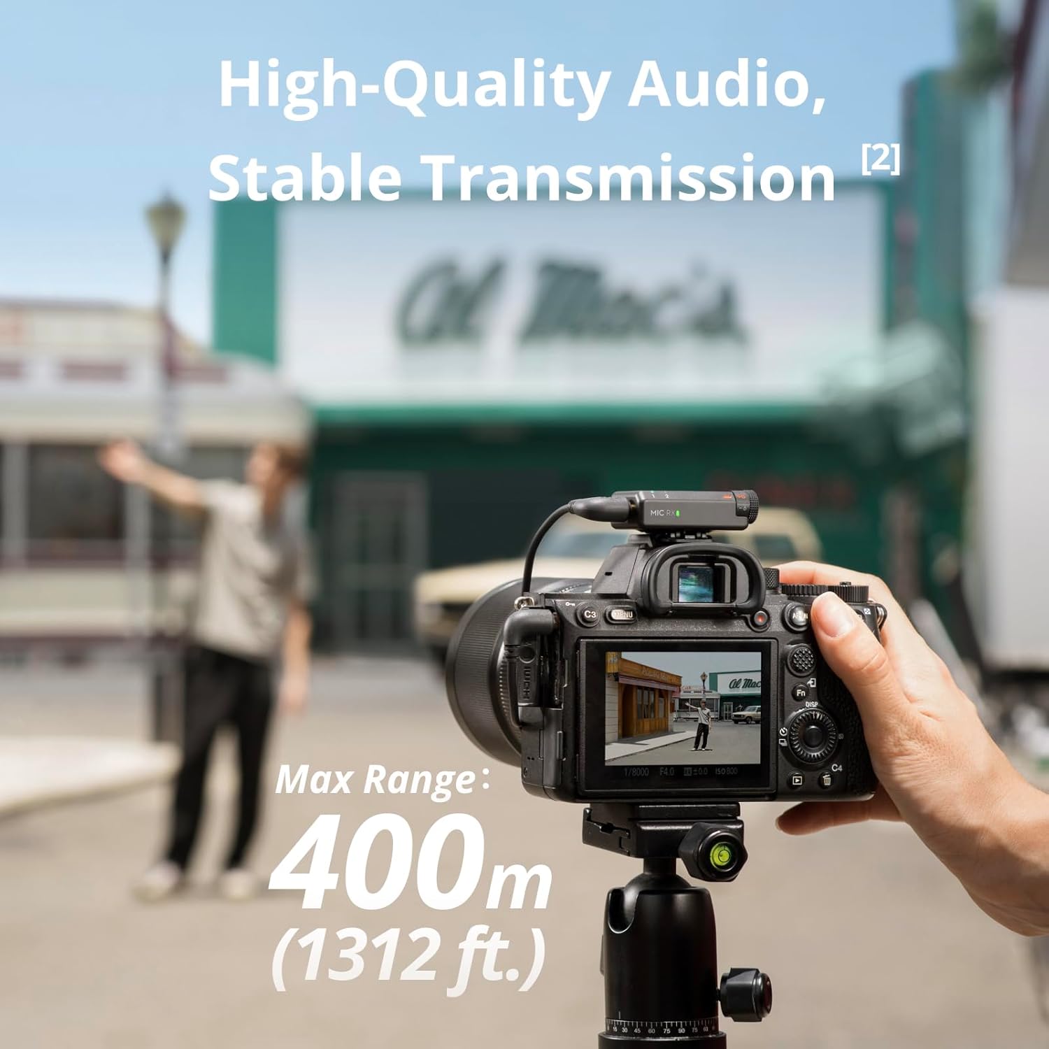 DJI Mic Mini (2TX+1RX+Charging Case), Ultralight, Detail-Rich Audio, 48h Use, Noise Cancelling, Automatic Limiting, Wireless Mic for Camera/iPhone/Android, Vlog, DJI Official Warranty Support