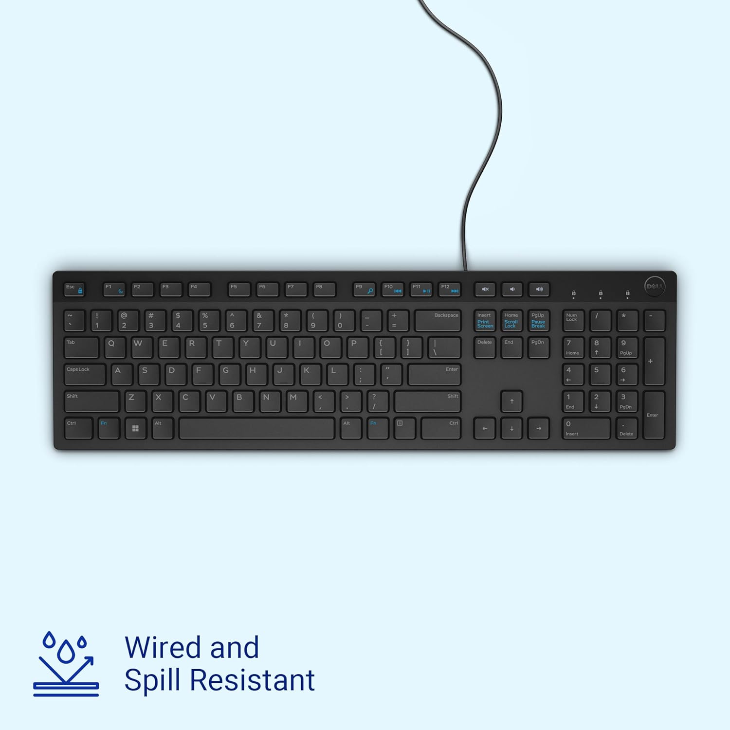 Dell Wired Keyboard - KB216 - Black