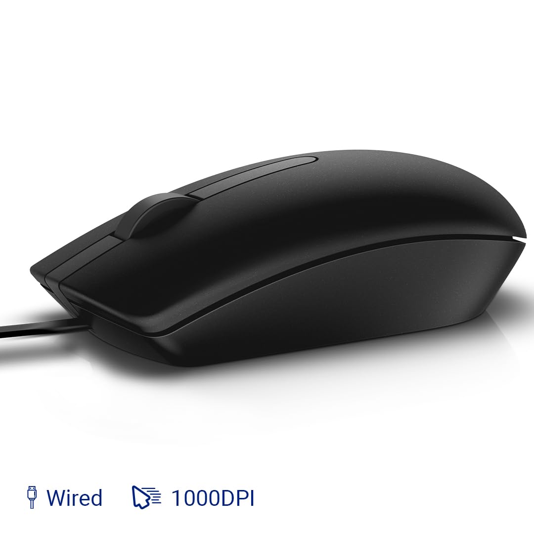 Dell Wired Mouse - MS116 - Black