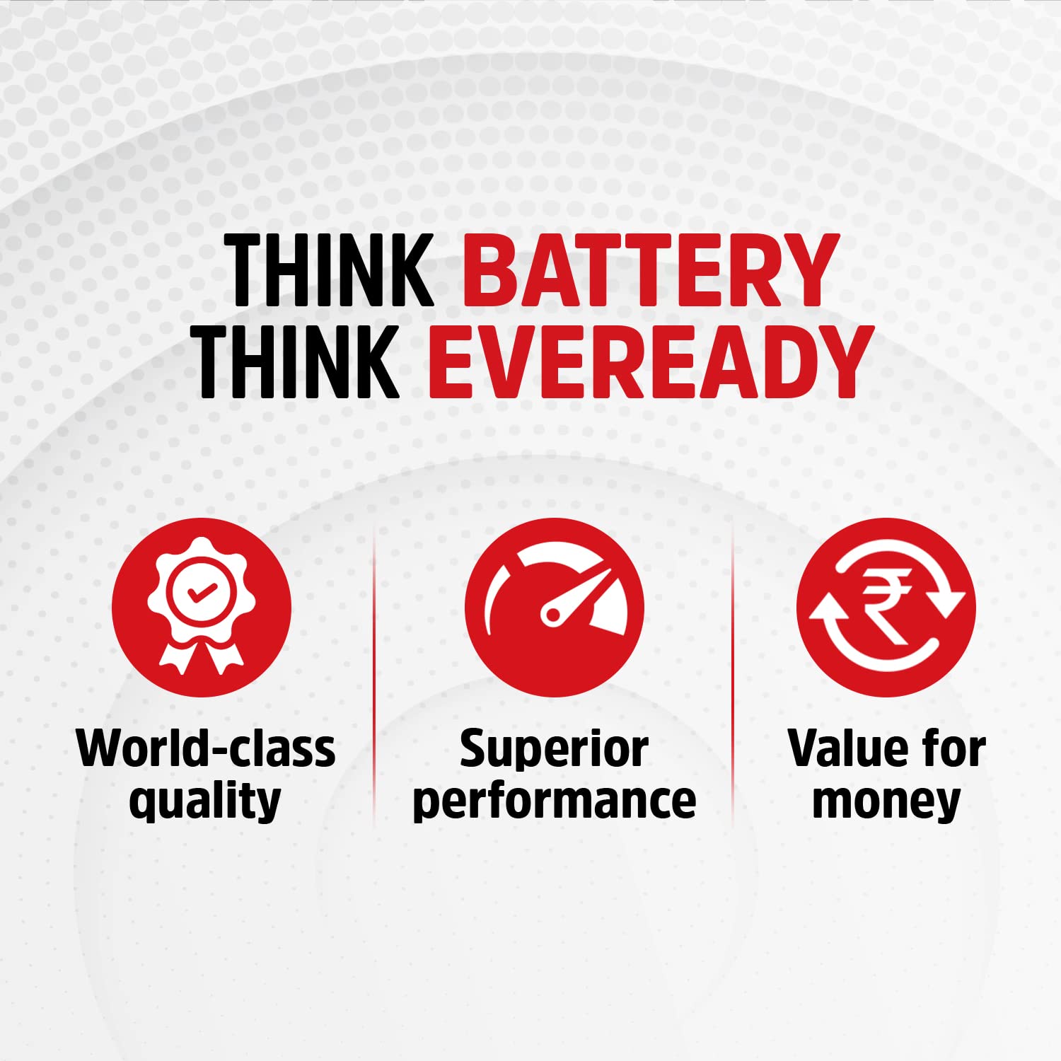 Eveready AAA Heavy Duty Batteries - 10 Pieces (Red)