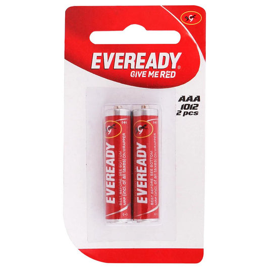 Eveready Red 1012 Carbon Zinc AAA Battery (Pack of 2)