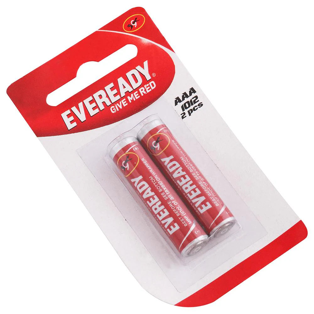 Eveready Red 1012 Carbon Zinc AAA Battery (Pack of 2)
