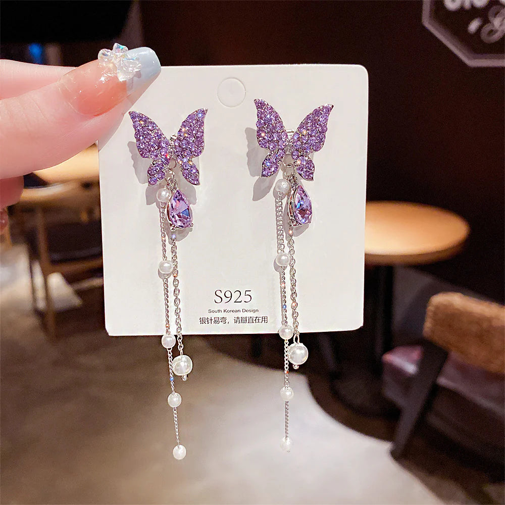 Fairy sweet butterfly earrings (Mix Colors)