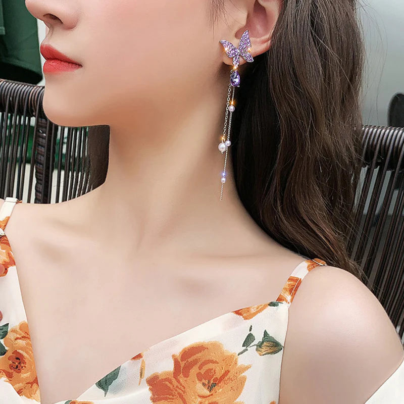 Fairy sweet butterfly earrings (Mix Colors)