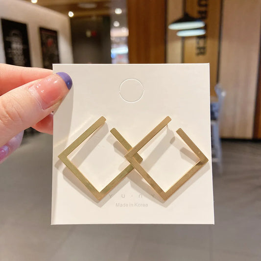 Geometric Earrings | Artificial Pearls Drop Earrings