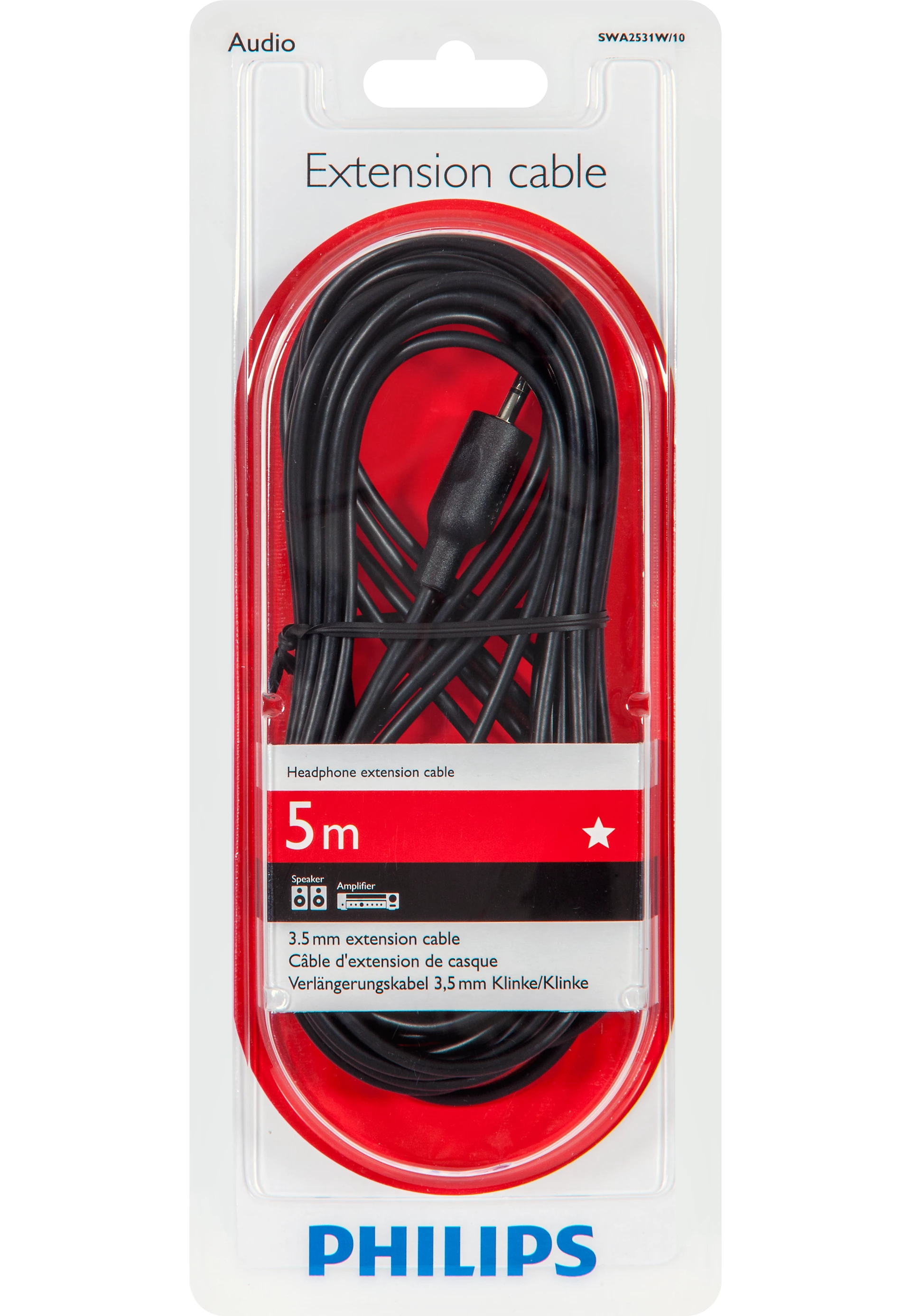 Headphone extension cable SWA2531W/10
