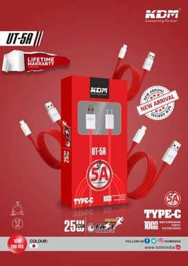 KDM UT 5A Dash Charge Type-C Fast Charge USB Type C Cable