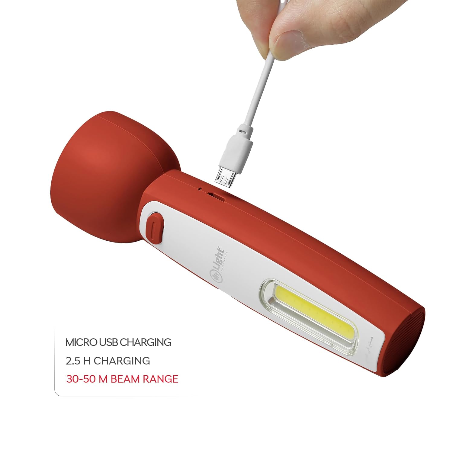 Mr. Light Rechargeable LED Flashlight and Emergency Lamp, Micro USB, EDC Lightweight Portable, for Daily Use, Backpacking, Camping, Hiking, Skilled Work MRGD002