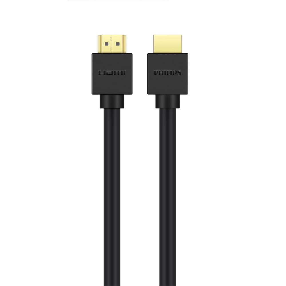 PHILIPS SWV9431 8K UHD HDMI Cable - 4320p, 3D, eARC, 48 Gbps Data Transfer, 60Hz, Dynamic HDR - 1.5m | Elevate Your Visual and Audio Experience with Stunning 8K Resolution and Immersive 3D Effects