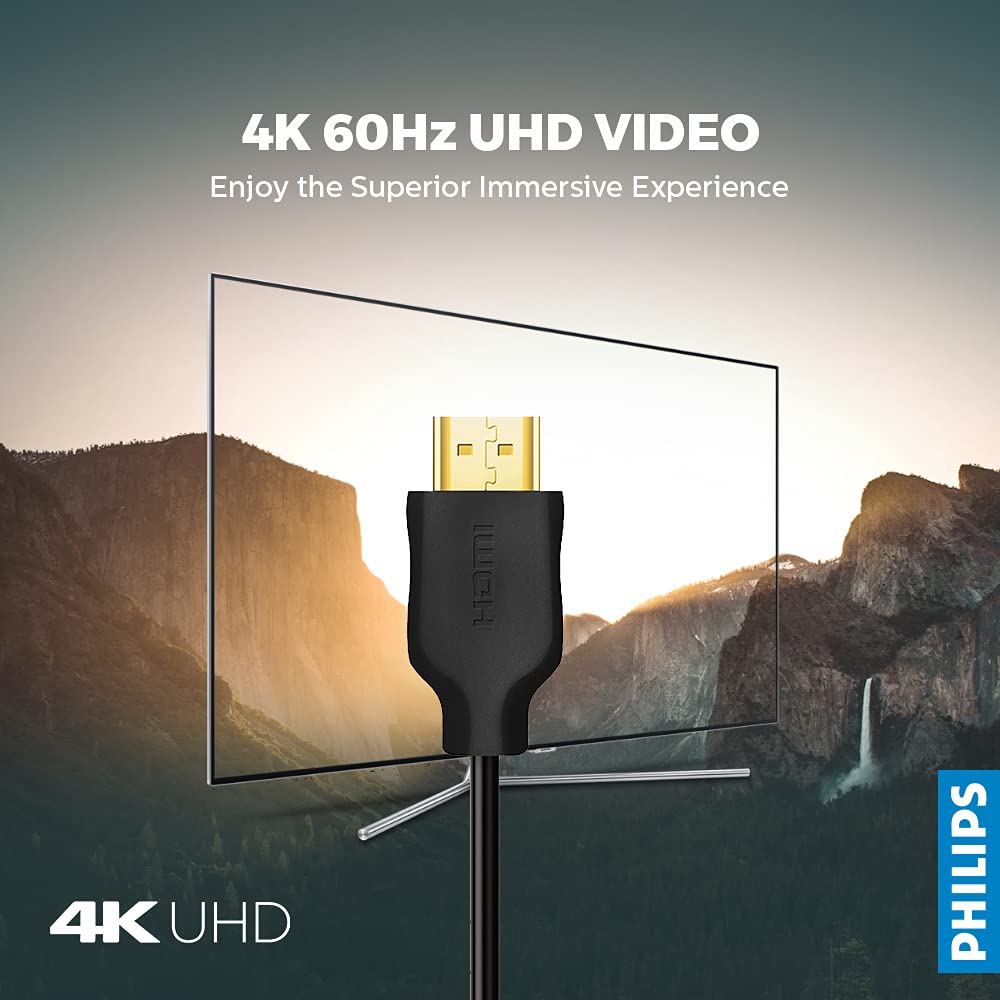 PHILIPS HDMI CABLE SWV5551/40 18GBPS 4K 5MTR