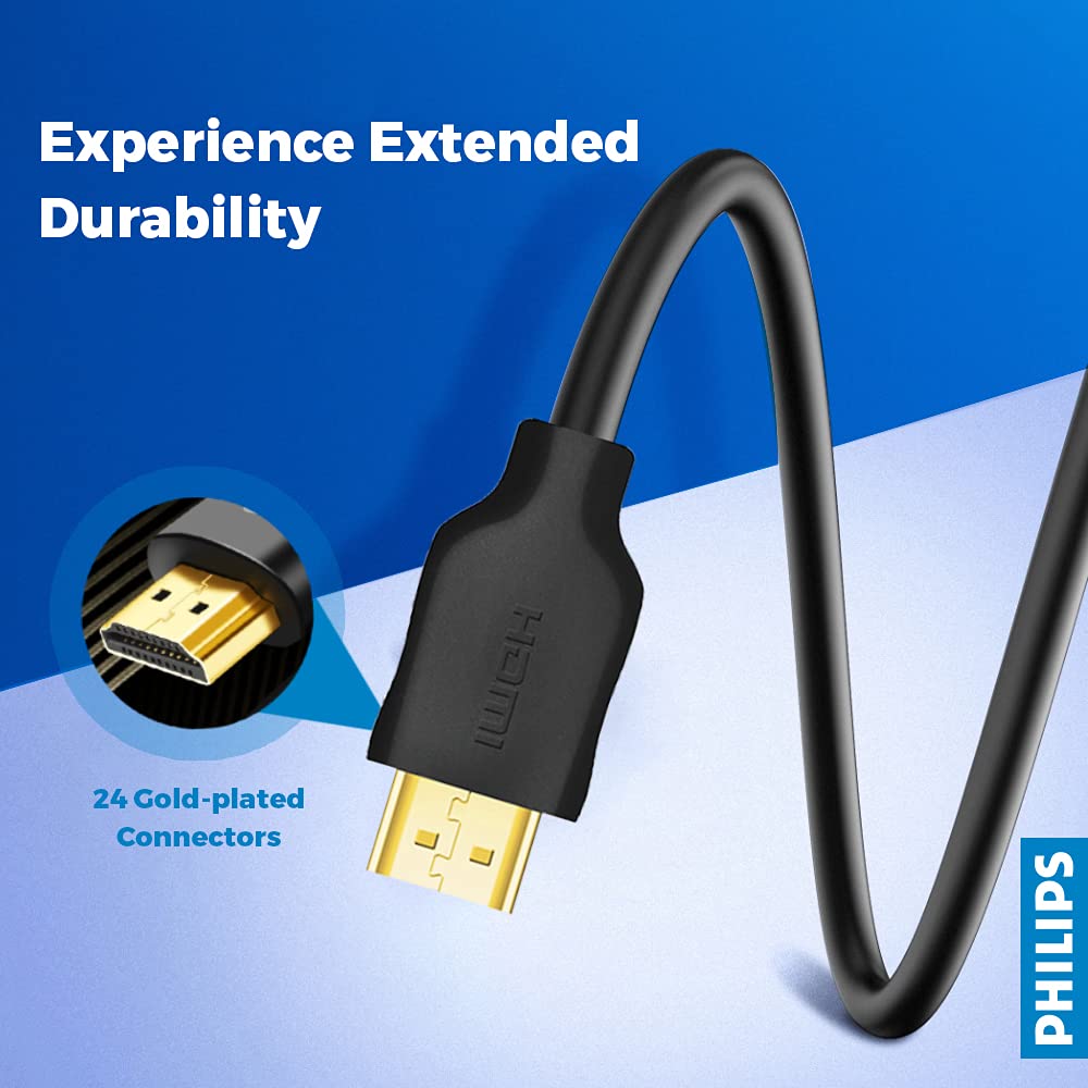 PHILIPS HDMI CABLE SWV5551/40 18GBPS 4K 5MTR