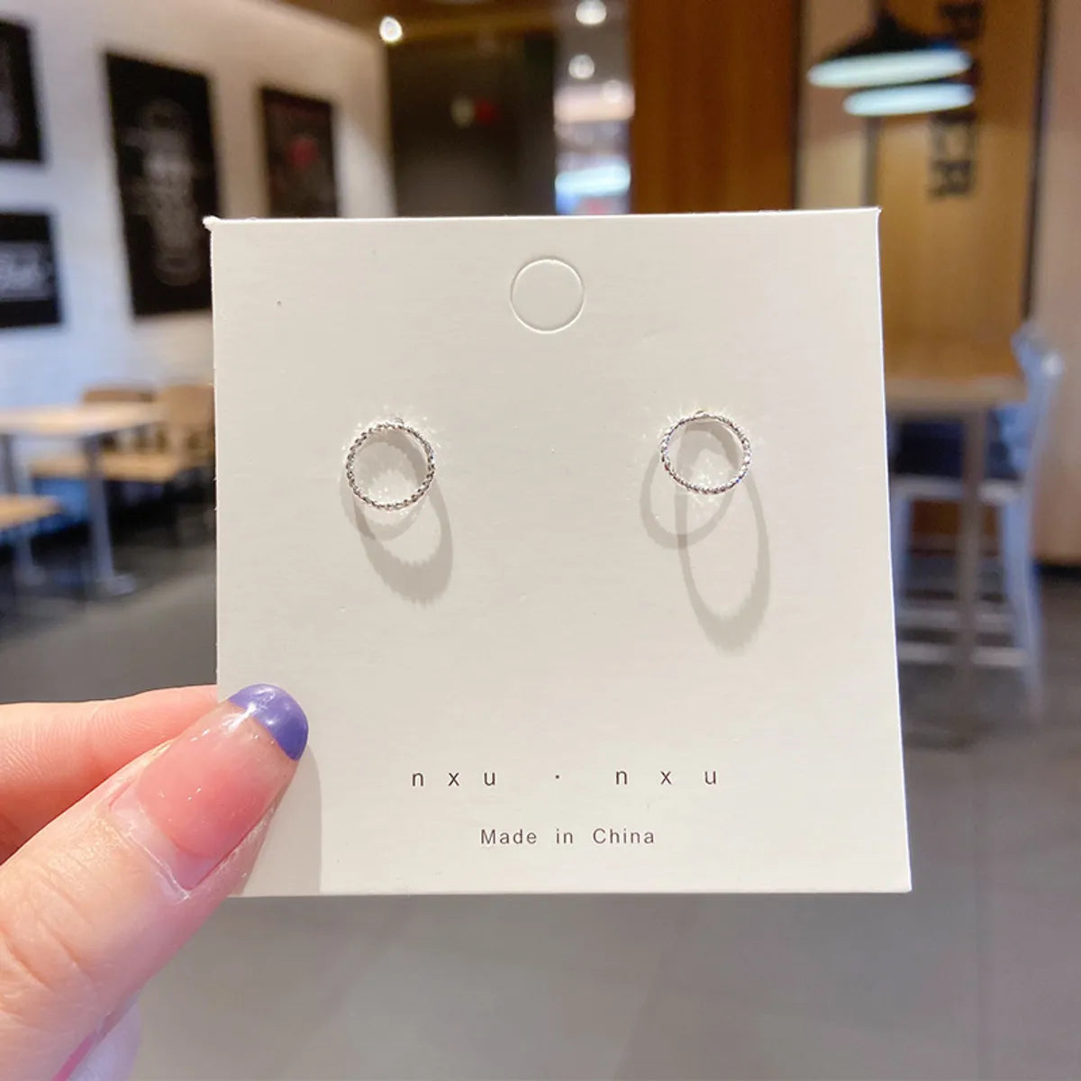 Silver Circle | 1 Pair Elegant Simple Style Streetwear Earrings