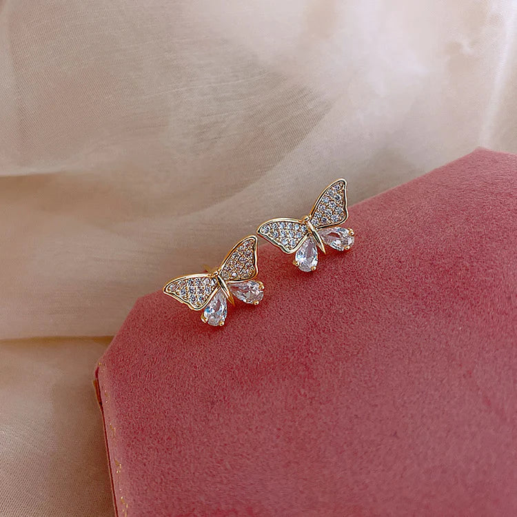 Small butterfly earrings