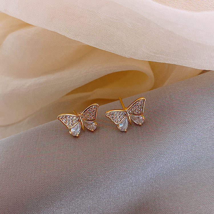 Small butterfly earrings