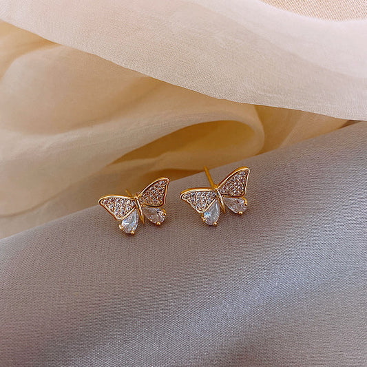 Small butterfly earrings