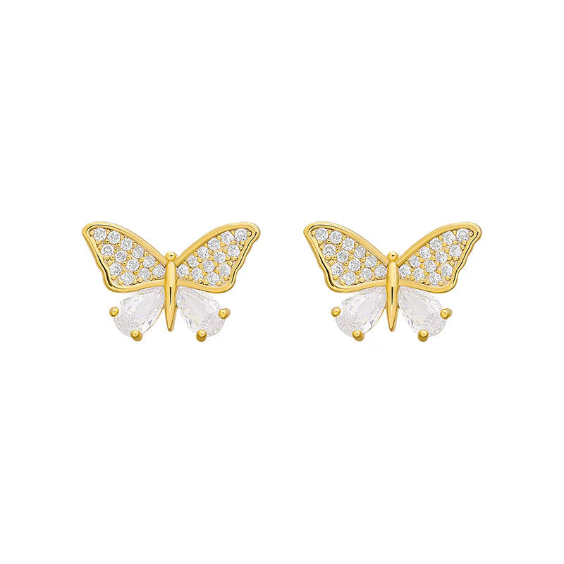 Small butterfly earrings