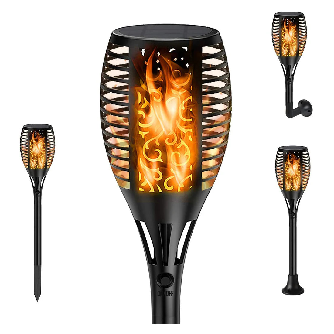 Solar Flame Flickering Torch Light