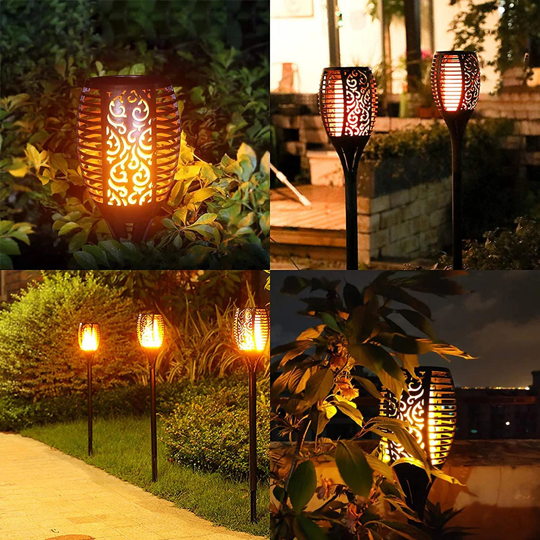 Solar Flame Flickering Torch Light