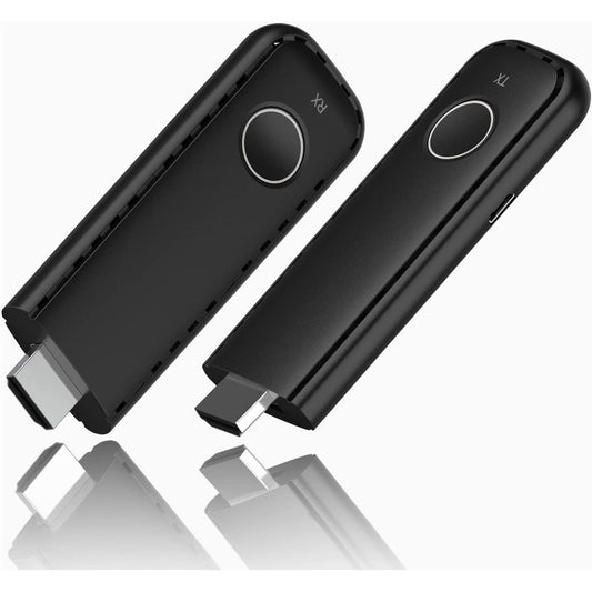 Wireless HDMI Transmitter and Receiver, Wireless Kit with WiFi Extender Adapter, 98FT Range, 1080P Streaming for Video and Audio from Laptop, PC, Cable Box, Camera to Monitor, Projector, HDTV