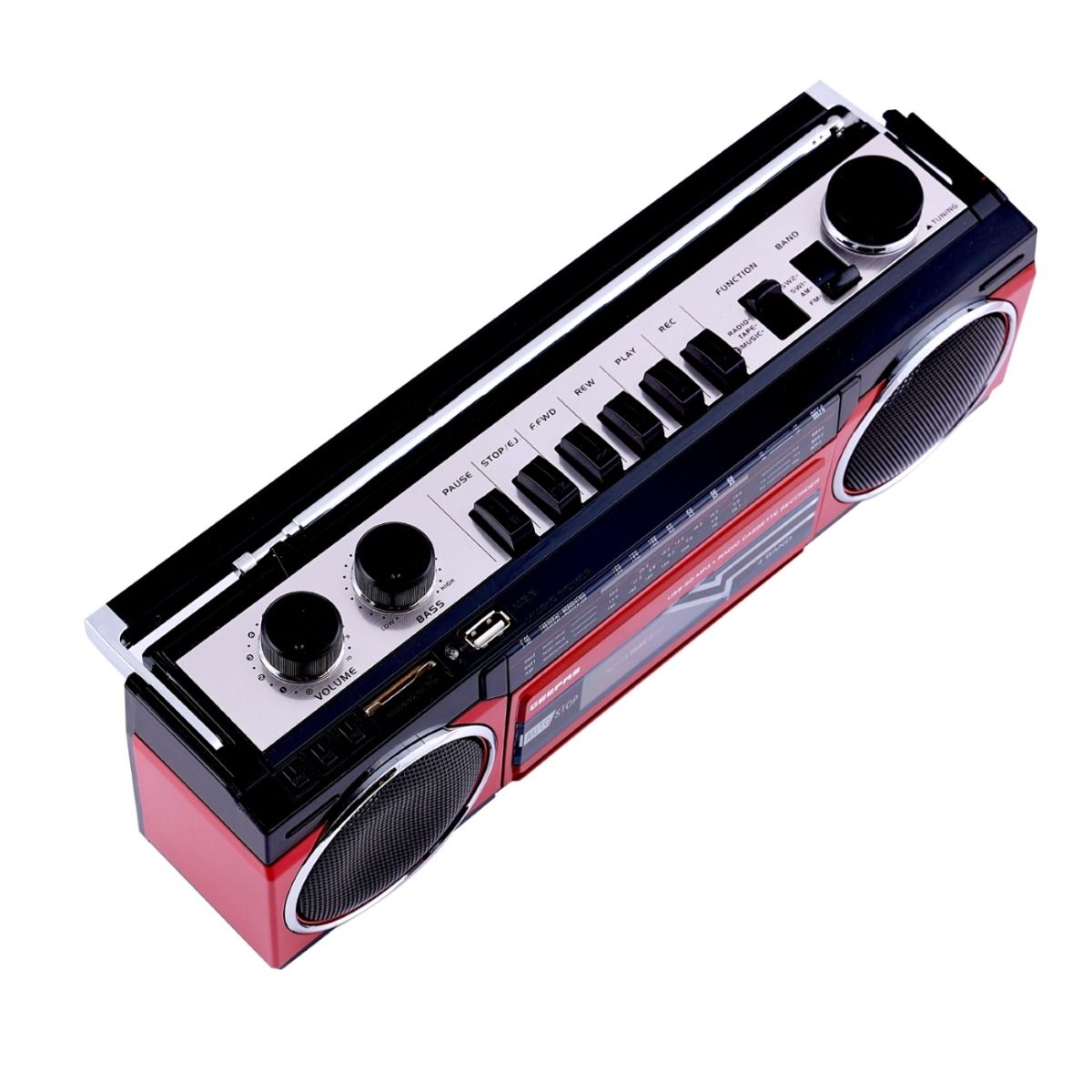 Geepas Radio Casset Recorder - Speakers with USB, SD Slots, MP3 & BT