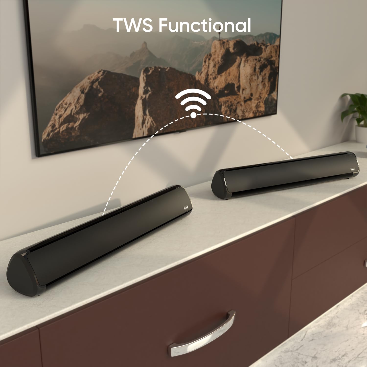 iGear iGear Bluetooth Soundbar - Immerse 20 W, Inbuilt SubWoofer, FM ,Micro SD, USB 20 W Bluetooth Soundbar  (Black, 2.0 Channel)
